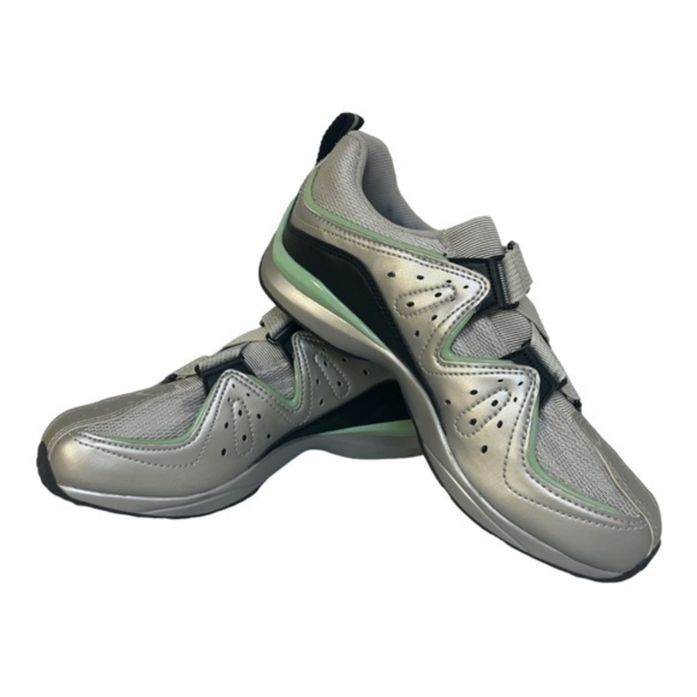 Nike Womens Spin Trainer Plus Cycling Chrome Mint Black Low Top Size 7 Like New